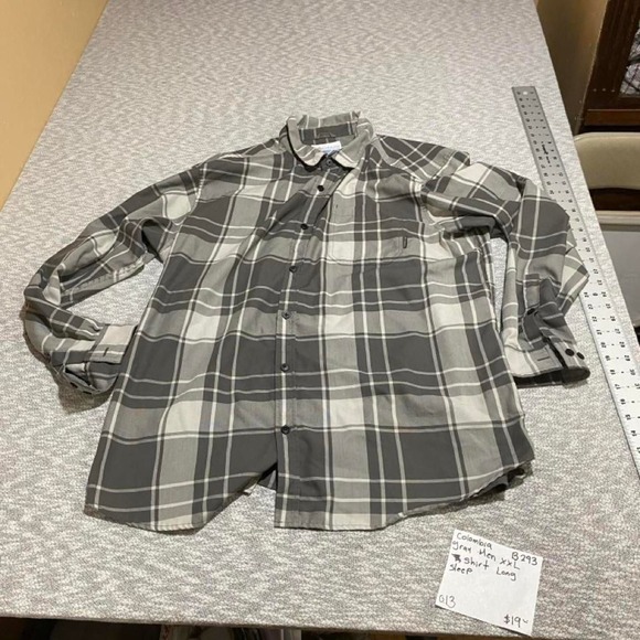 Columbia Other - Columbia Sportswear Gray & White Plaid Long Sleeve Shirt Size XXL. SKU-B293